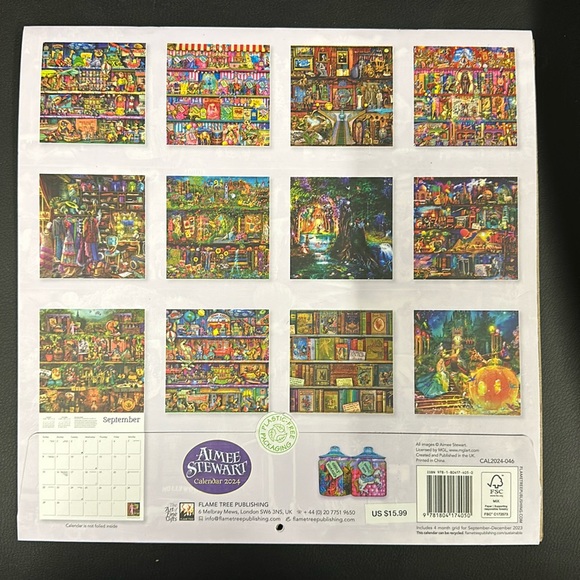 Aimee Stewart 2024 Sq Family Calendar - Picture 2 of 4